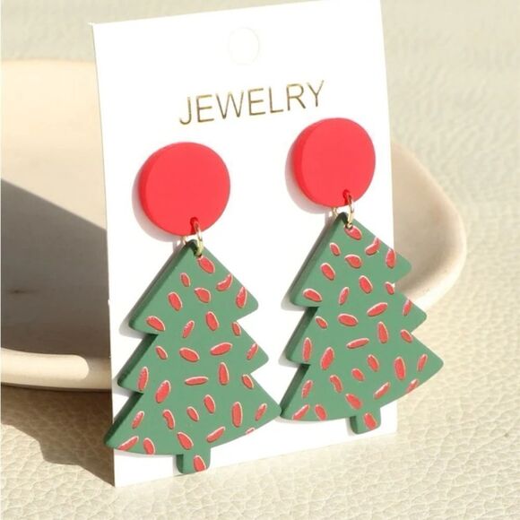 5 for $25 Christmas Tree 🎄 Earrings - Picture 3 of 6